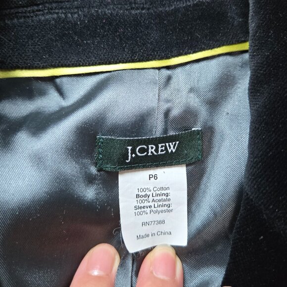 J.Crew Velvet Blazer 6P – Luxe, Timeless & Perfectly Tailored - Picture 7 of 9